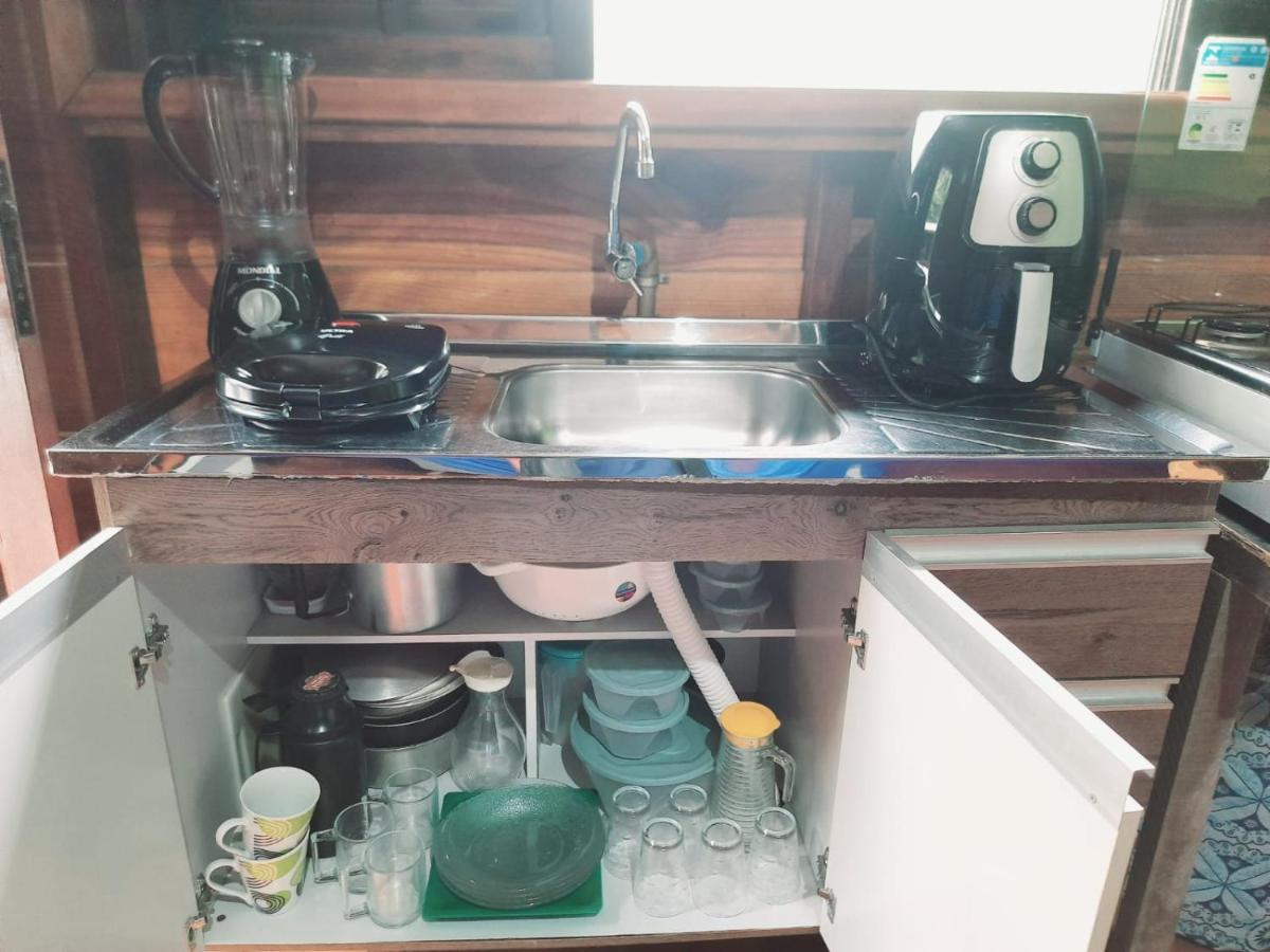 827 Chale Pe Na Areia, Completo Na Praia Do Estaleiro Em Ubatuba - 1 Dormitorio, 1 Banheiro, 1 Vaga De Garagem Экстерьер фото