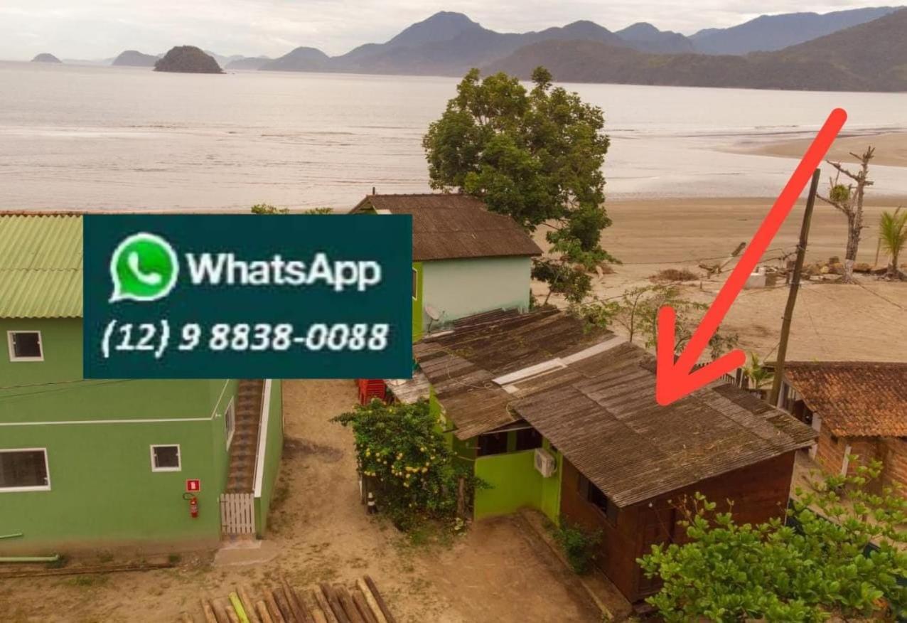 827 Chale Pe Na Areia, Completo Na Praia Do Estaleiro Em Ubatuba - 1 Dormitorio, 1 Banheiro, 1 Vaga De Garagem Экстерьер фото